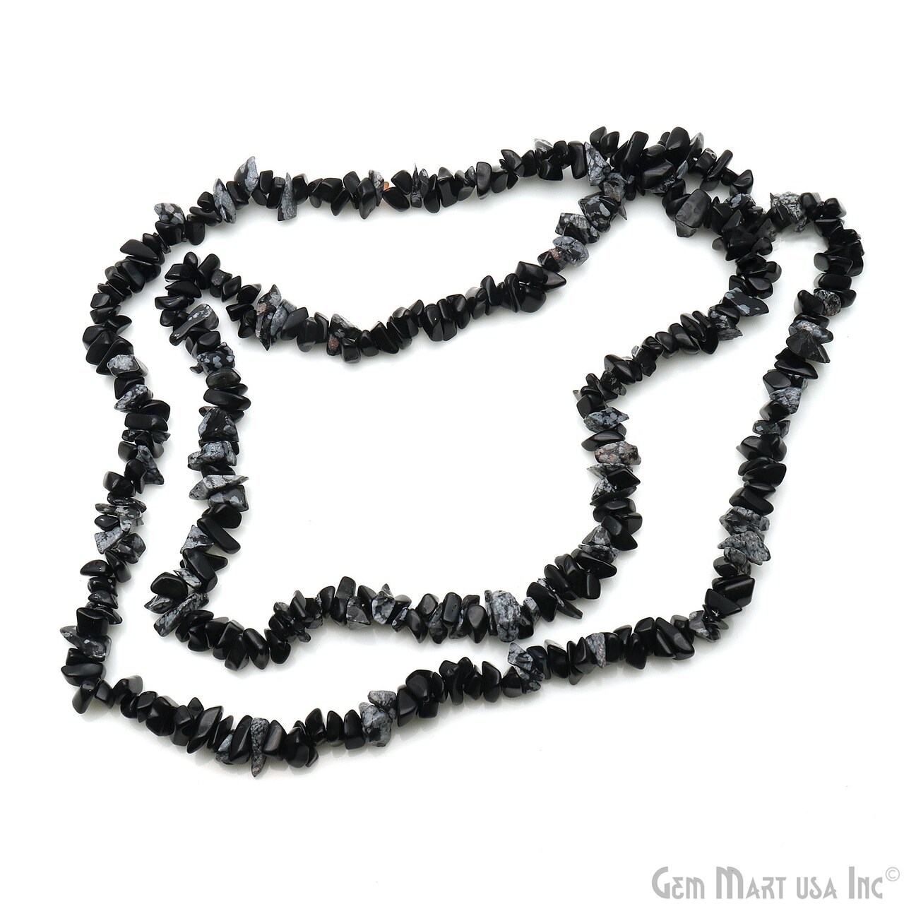 Gemstone Chip Beads, 34 Inch, Natural Chip Strands, Drilled Strung Nugget Beads, 7-10mm, Polished, GemmartUSA (70004)